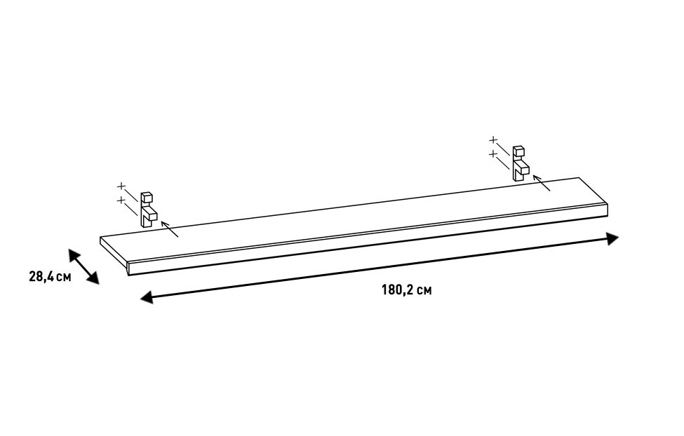 Полки - изображение №5 "Полка Анри"  на www.Angstrem-mebel.ru