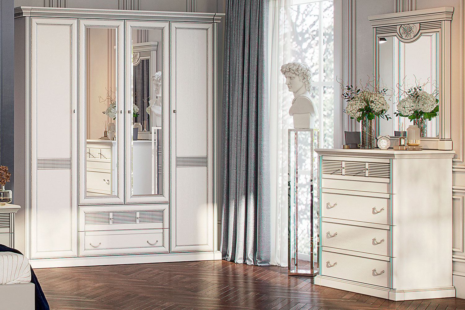 Комбинированные шкафы - изображение №4 "Шкаф Изотта"  на www.Angstrem-mebel.ru