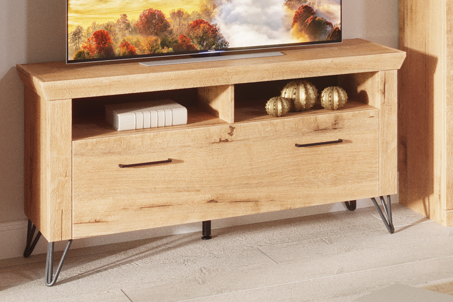 Тумбы под телевизор - изображение №3 "Тумба Магнум под телевизор с выдвижным ящиком"  на www.Angstrem-mebel.ru