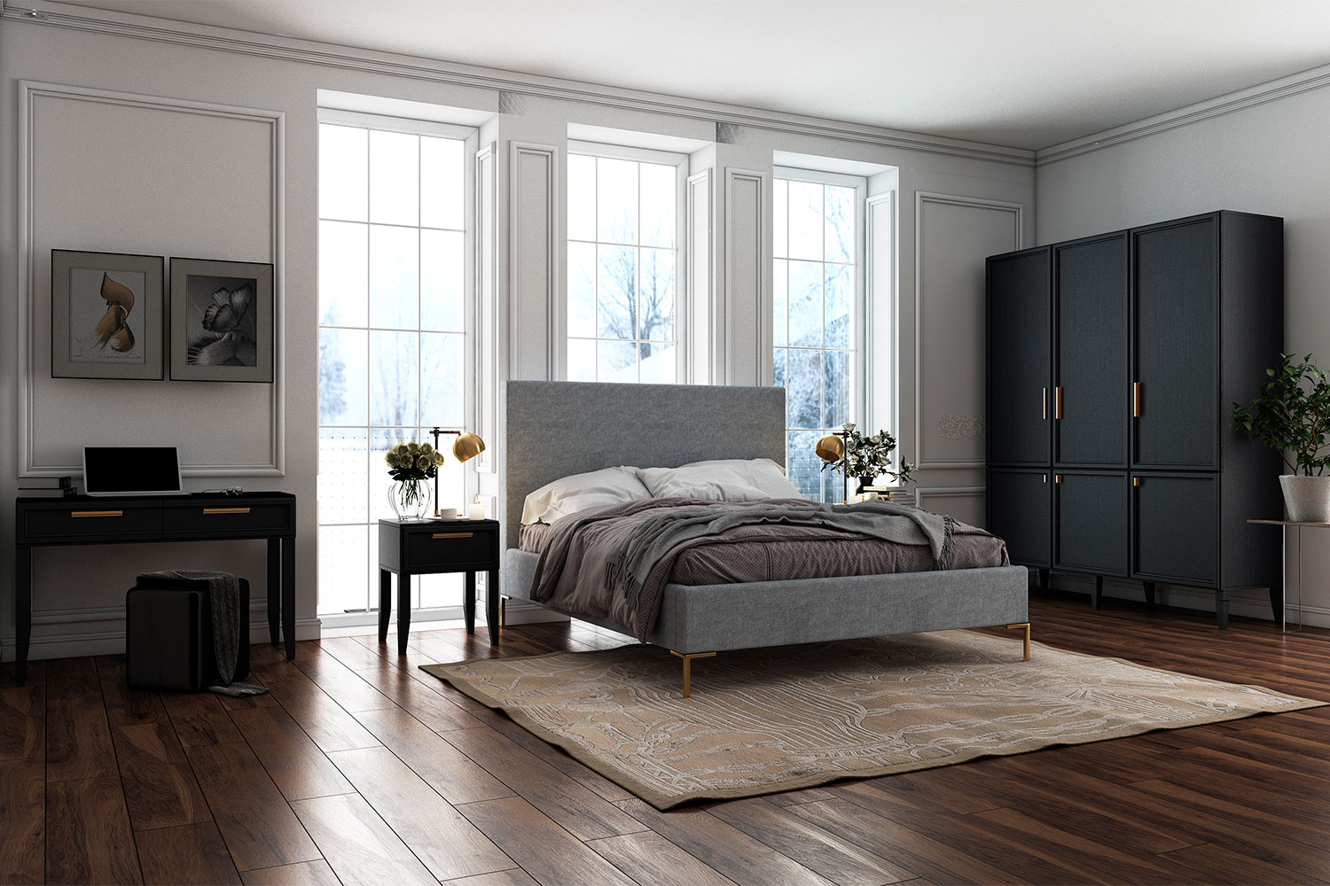 Двуспальные кровати - изображение №4 "Кровать мягкая Чарли 140 х 200"  на www.Angstrem-mebel.ru