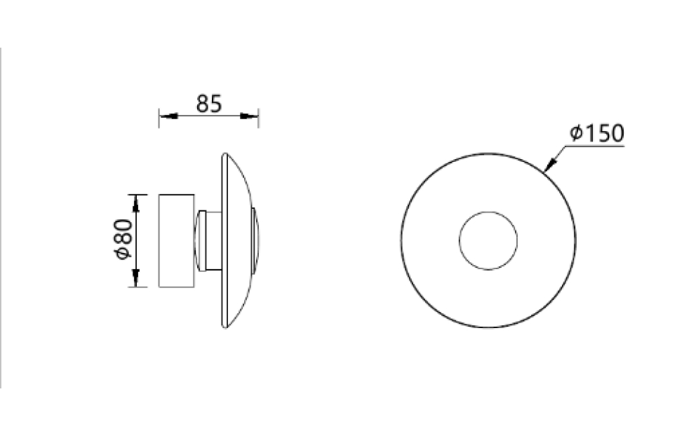 Бра - изображение №5 "Настенный светильник Claros (никель), D85*W150*H150 LED*6W, 4643-1W"  на www.Angstrem-mebel.ru