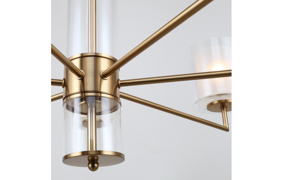 Люстры - изображение №5 "Подвесная люстра Proper (латунь) D790*H550/1000 7*E14*40W"  на www.Angstrem-mebel.ru