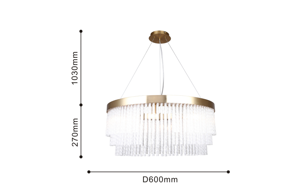 Люстры - изображение №3 "Подвесная люстра Bellinda D600*H350/1300 8*G9*40W"  на www.Angstrem-mebel.ru