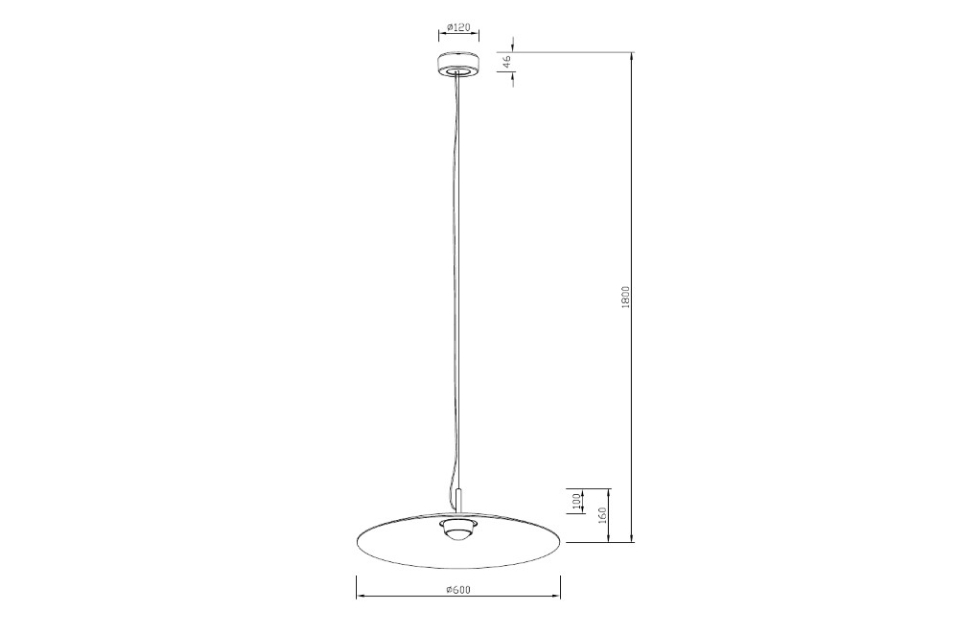 Подвесы - изображение №5 "Подвес Lars (серый) D600*H210/1800 LED*12W"  на www.Angstrem-mebel.ru