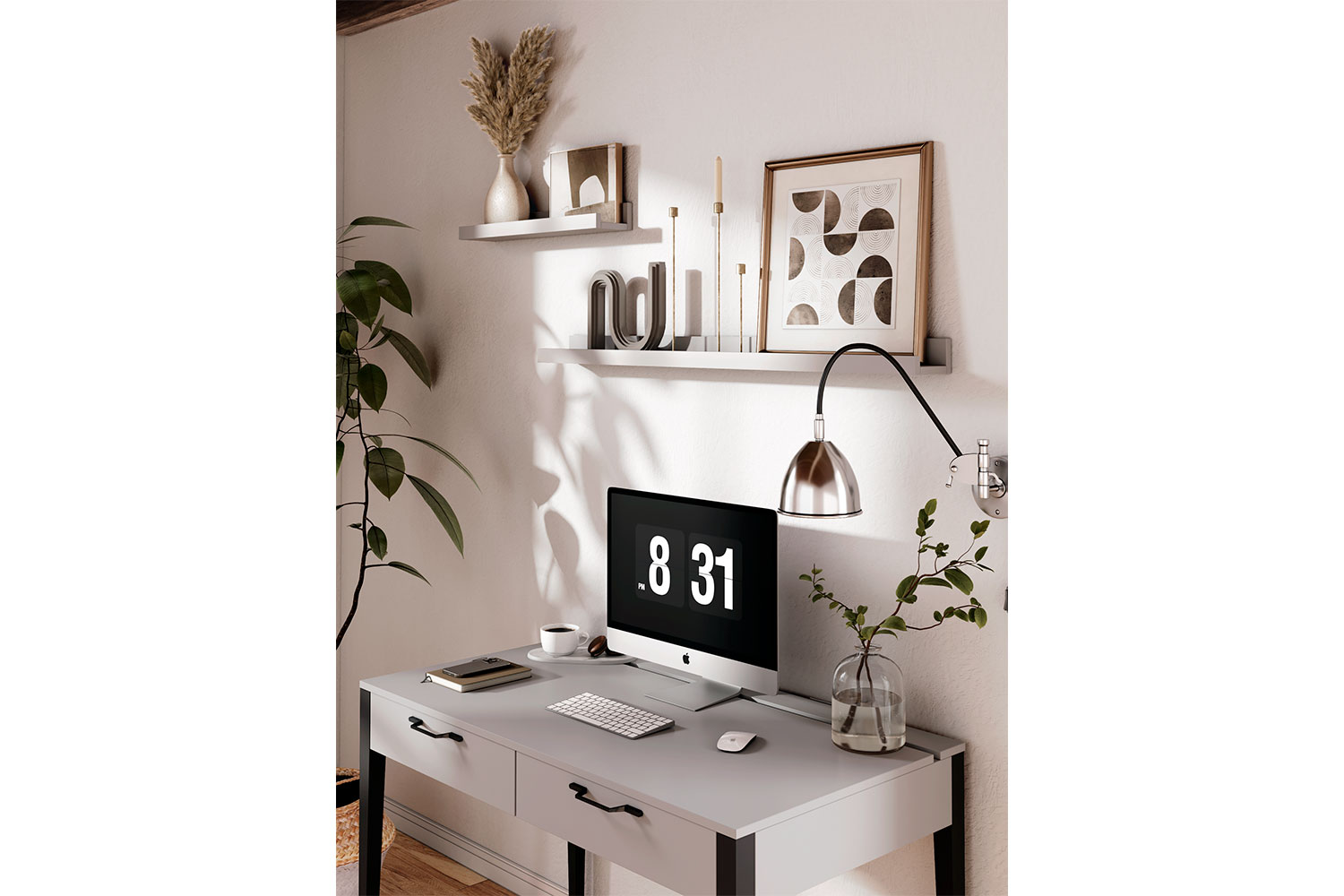 Полки - изображение №9 "Полка Онега настенная серая"  на www.Angstrem-mebel.ru