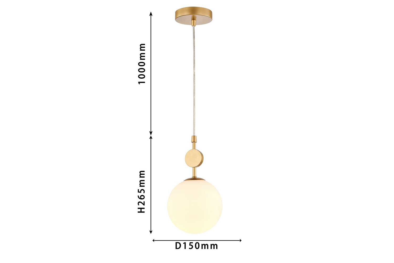 Подвесы - изображение №7 "Подвес Absolute D150*H265/1310 1*E14*40W"  на www.Angstrem-mebel.ru