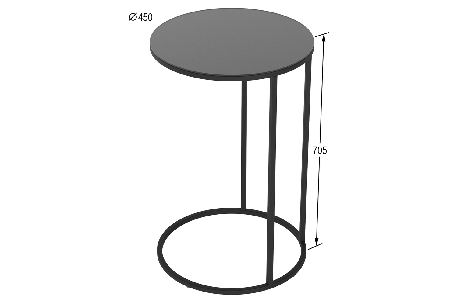Журнальные столы - изображение №7 "Стол Ости придиванный Ш.45хВ.70.5хГ.45"  на www.Angstrem-mebel.ru