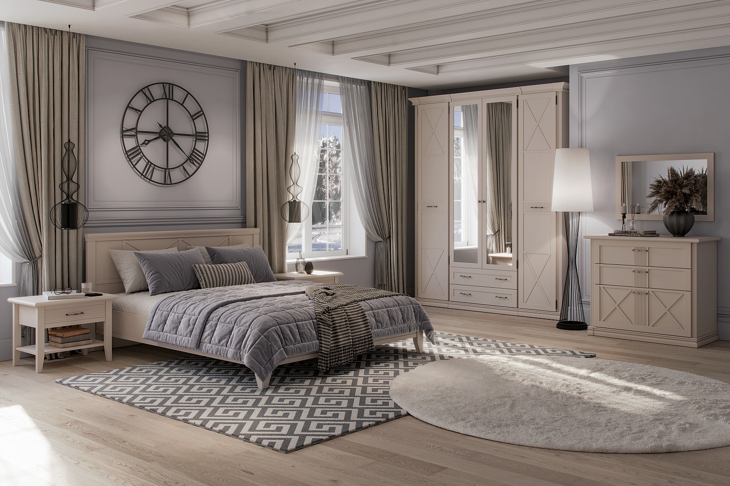 Распашные шкафы - изображение №4 "Шкаф Кантри"  на www.Angstrem-mebel.ru